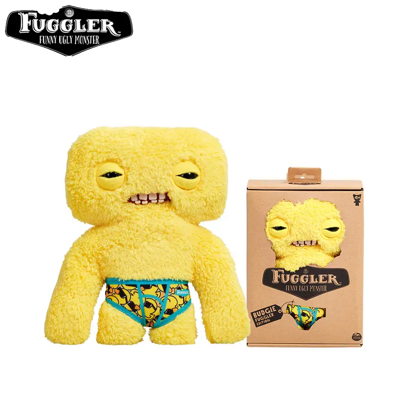 Original Fuggler WideEyed Tooths Monster Plush Dolls Soft Stuffed Pants Gap Toothed McGoo‌ ‌Monstrosity Peluche Birthday Toys