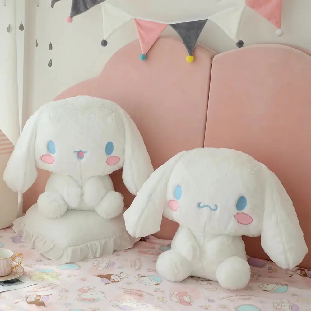 Queen Size Sanrio Series Cinnamoroll Plush Toys Big Size Cinnamoroll Stuffed Dolls Bedside Pillow Large Cushion Xmas Kid Gift
