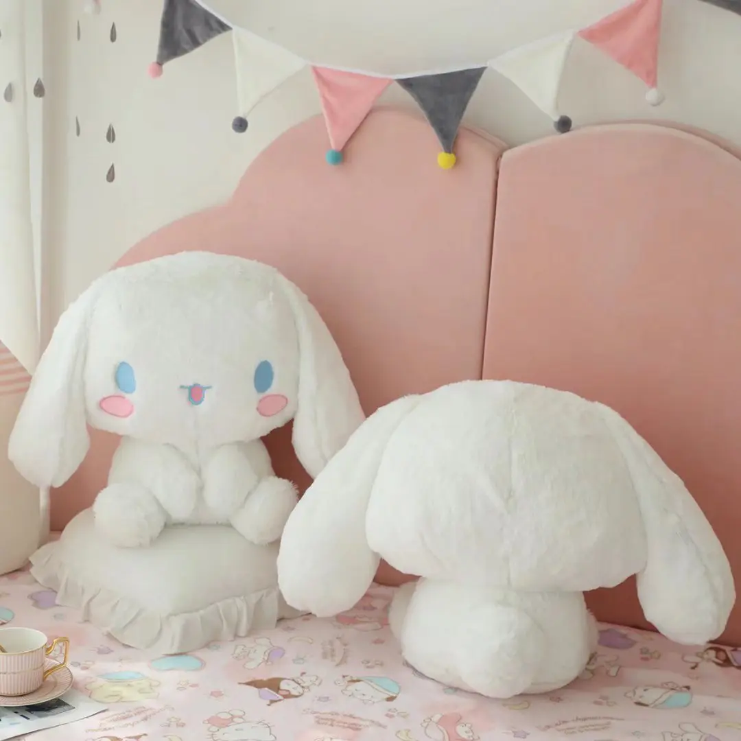 Queen Size Sanrio Series Cinnamoroll Plush Toys Big Size Cinnamoroll Stuffed Dolls Bedside Pillow Large Cushion Xmas Kid Gift