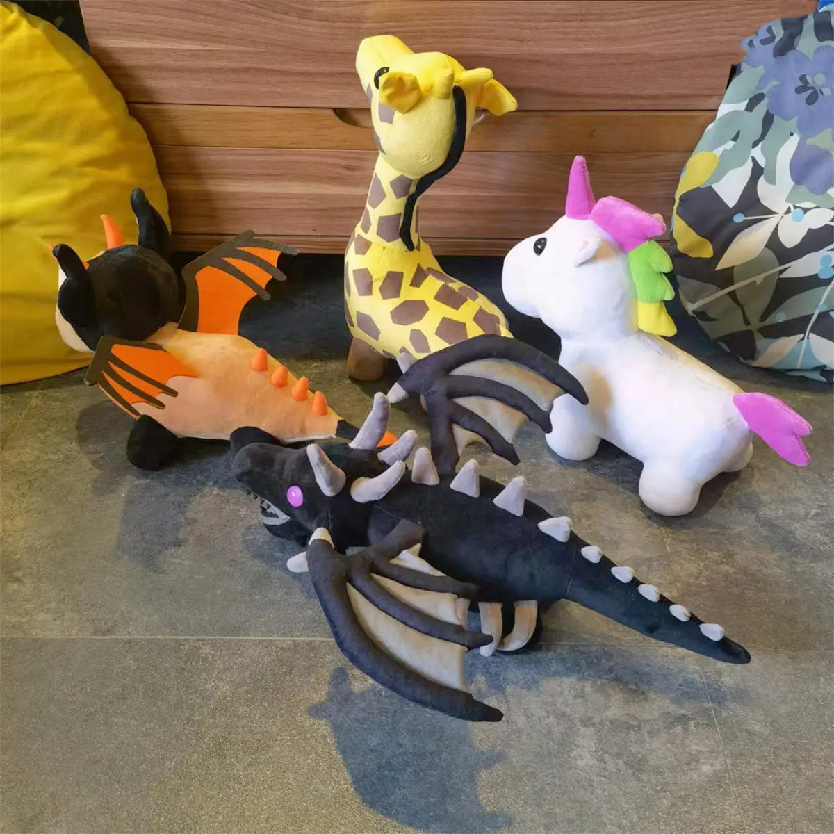 Bat Dragon Shadow Dragon Evil Unicorn Giraffe Frost Dragon Plush Toys Pets Stuffed Doll Aminal Plushie Toy