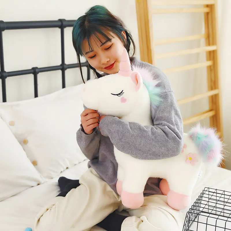 30-40cm Kawaii Unicorn Stuffed Plush Toy Soft Animal Horse Dolls For Children Girl Pillow Birthday Gifts