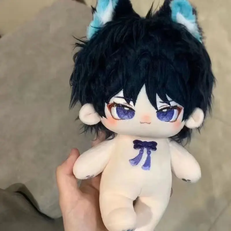 Genuine Genshin Impact Plush Toys 20cm Scaramouche Wanderer Plushie Dolls Figure Decor Soft Stuffed Dress Up Children Toys Gifts