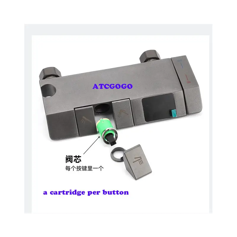 Divide the water switch bombs jump and open the hot and cold temperature mixing valve cartridge