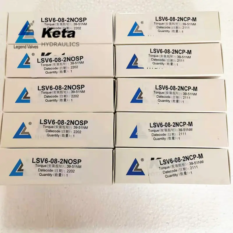 LSV6-08-2NCSP-M threaded cartridge valve two-position two-way two-way check valve LSV6-08-2NOSP-M