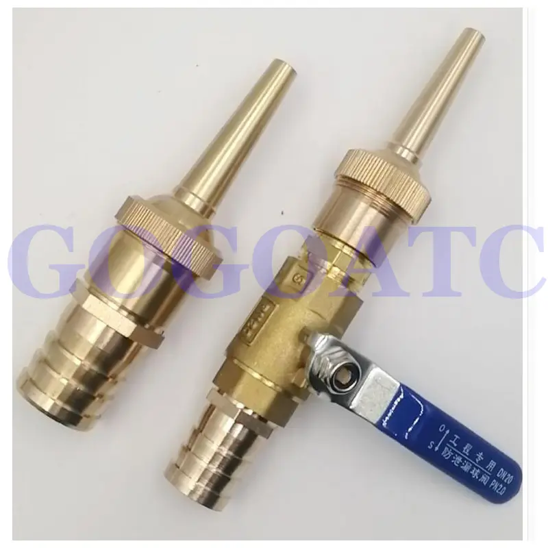 Car wash flushing high pressure copper gun head direct spray nozzle
