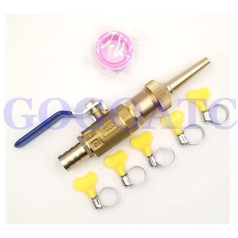 Car wash flushing high pressure copper gun head direct spray nozzle
