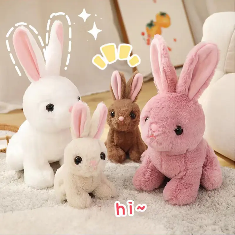 Kawaii Animal Series Plush Doll Table With Elephants Pigs Dog Sheep Cat Fox Cute Plush Toys For Boys And Girls Birthday Gifts