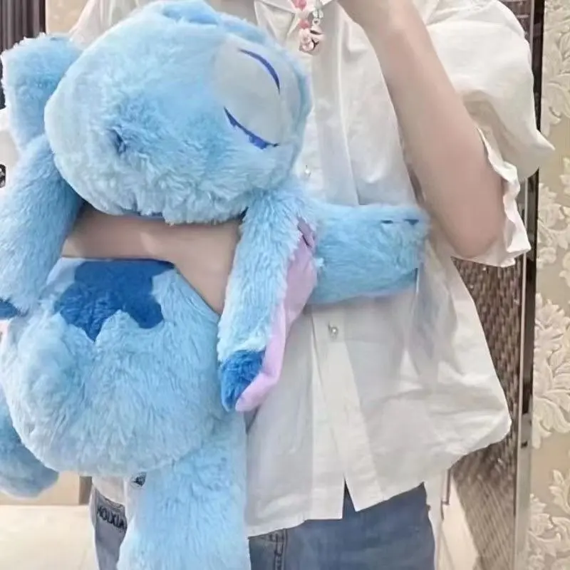 Disney Kawaii Stitch Plush Toy Doll Catoon Cute Anime Soft Sofa Nap Sleep Cushion Pillow Room Decor Peluches Birthday Gift