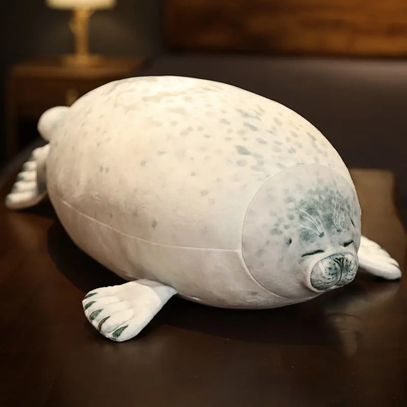 20cm~40cm Seal Toy Plush Doll Pillow Simulation 3D Novelty Seal Doll Pillow Filling Animal Doll Room Decoration Ornament Gift