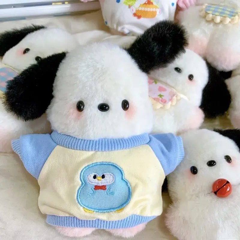 Kawaii Bib Apron Pachacco Cosas De 1 € Keychain Sanrio Pachacco Anime Keychains Toys Ornaments Brinquedos Infantil Holiday Gifts