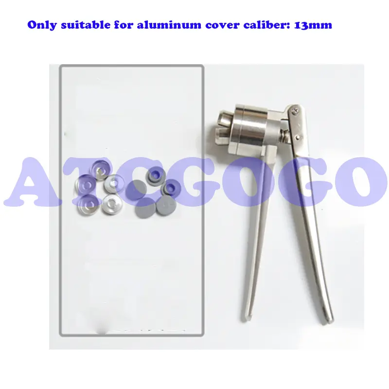 13 Teeth 20 Teeth Vial Manual Capper Gland Clamp Stainless Steel Oral Liquid Infusion Bottle Sealing Machine