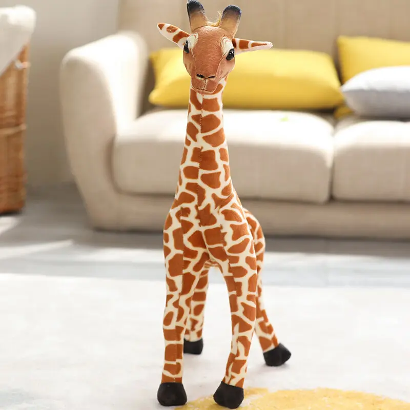Real Life Giraffe Plush Toys High Quality Stuffed Animals Dolls Soft Room Decor35-60cm  Kids Baby Birthday Christmas Gift