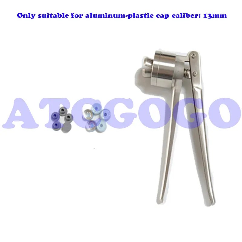 13 Teeth 20 Teeth Vial Manual Capper Gland Clamp Stainless Steel Oral Liquid Infusion Bottle Sealing Machine