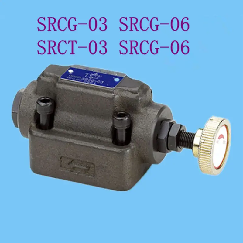 SRT-03,SRG-03,SRCT-03,SRCG-03,SRT-06,SRG-06,SRCT-06,SRCG-06,SRT-10,SRG-10 one way flow restrictor