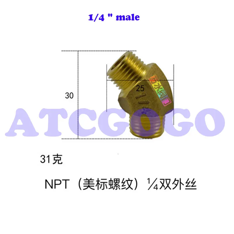 NPT Beauty Standard Thread 1/8 1/4 3/8 45/135 degrees elbow