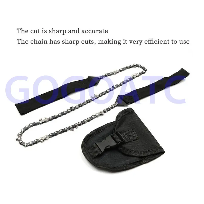 1PCS Pocket Chain Saw Survival Gear Manual Hand Steel Rope Chain Saw Practical Portable Emergency Chain Saw Survival Gear