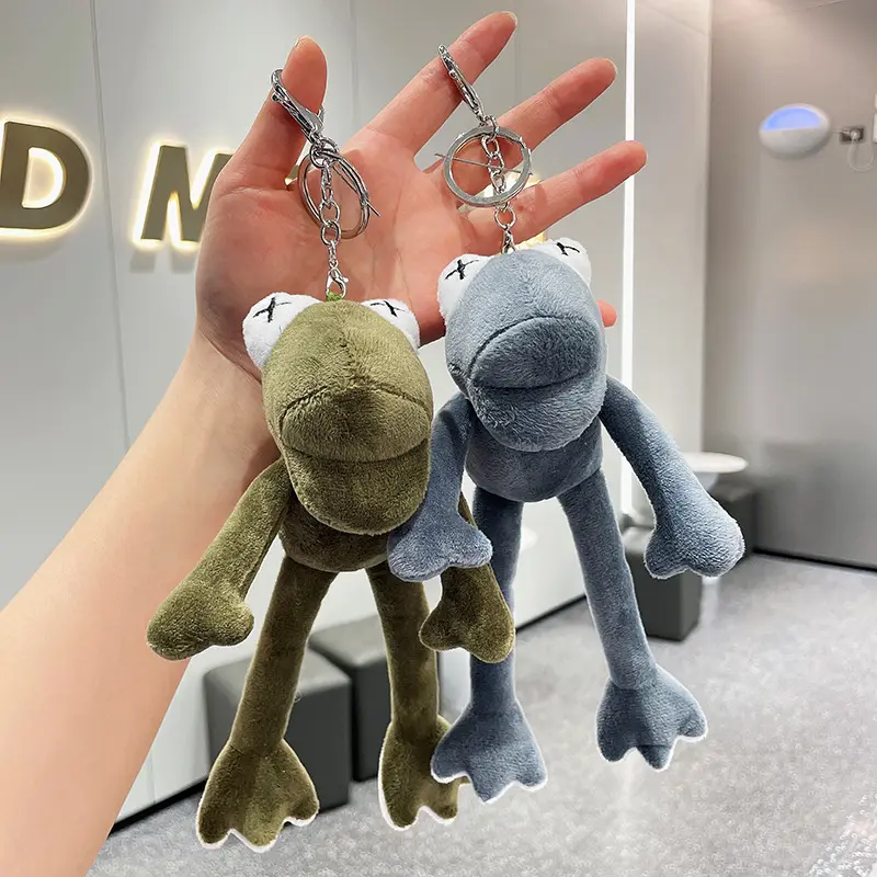 Monster Frog Bag Keychain Plush Toys Anime Stuffed Outdoor Fun Decortoy Juguete Para Niños Inquietos Children Girl Birthday Gift