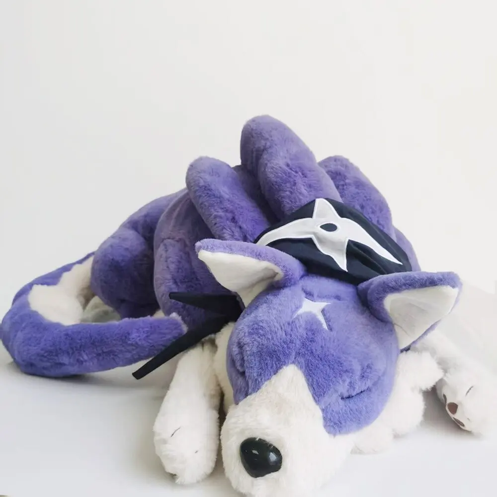 60cm Monster Hunter Rise Palamute Plush Stuffed Dolls Large Soft Pillow Plushie Animal Toy Kawaii Cute Toy Kids Christmas Gift