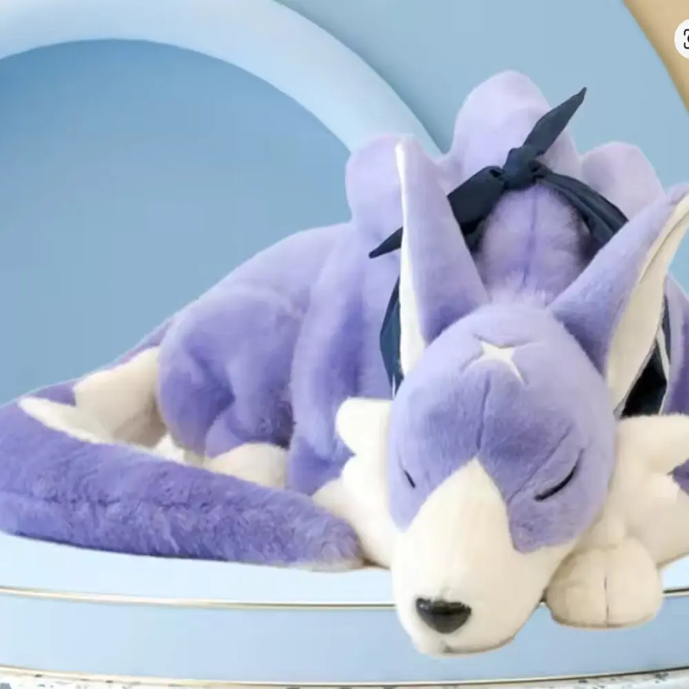 60cm Monster Hunter Rise Palamute Plush Stuffed Dolls Large Soft Pillow Plushie Animal Toy Kawaii Cute Toy Kids Christmas Gift