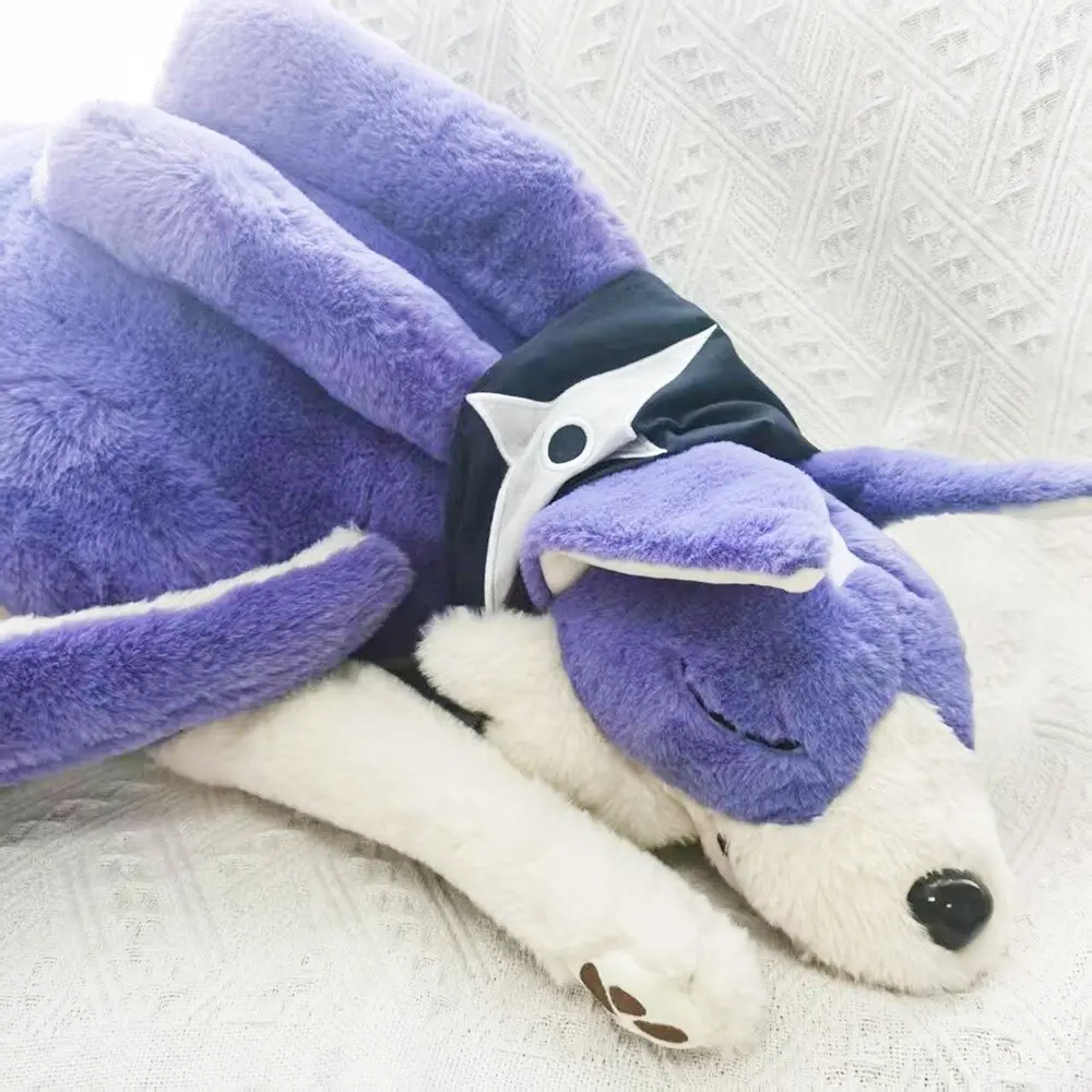 60cm Monster Hunter Rise Palamute Plush Stuffed Dolls Large Soft Pillow Plushie Animal Toy Kawaii Cute Toy Kids Christmas Gift
