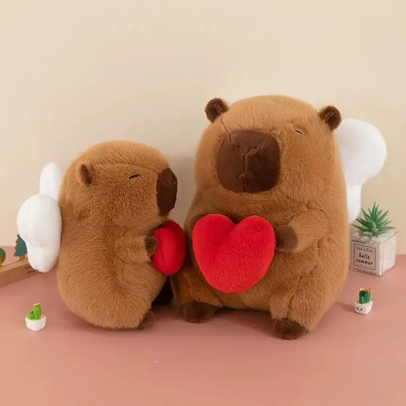 30cm Capybara Plush Toy Simulation Capibara Anime Fluffty Toys Cute Stuffed Animals Soft Home Decor Kids Christmas Brithday Gift