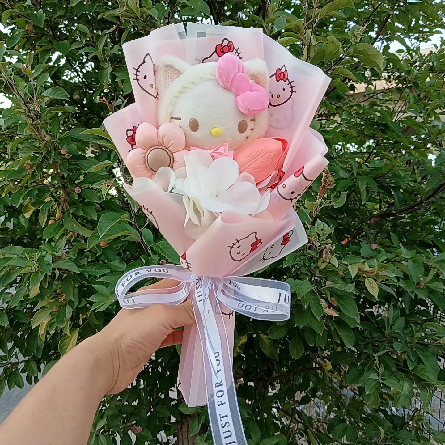 Kuromi My Melody Cinnamoroll Hello Kitty Sanrio Anime Doll Toy Cartoon Plush Bouquet Woman Valentine's Day Girls Christmas Gifts