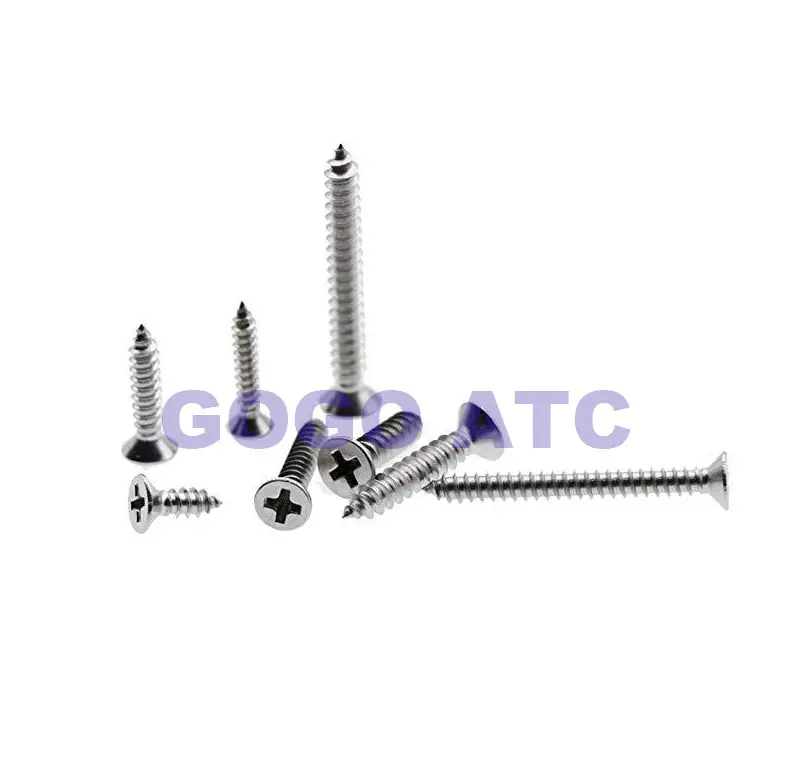 295Pcs Stainless Steel Self Tapping Wood Screw Assortment Kit Lock Nut Wood Flat head Thread Nail Screw Fastener Sets
