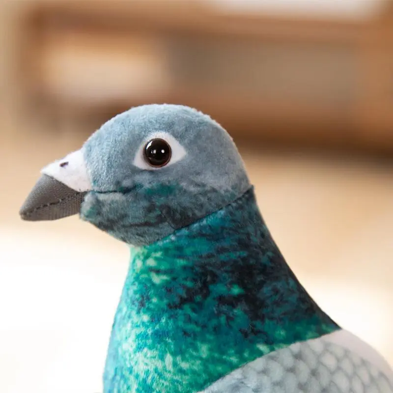 Realistic Pigeon Plush Toys High Quality Soft Lifelike Grey Hill White Pigeons Birds Stuffed Animals Toy Collection Model Gifts