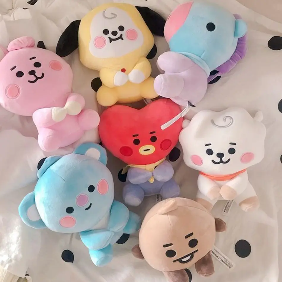 12-24cm Kawaii Mini Doll pillow Cartoon Plush Yellow Dog Plushs Pendant Fans Gifts Plush Toys Cartoon Animals Soft Stuffed Ka