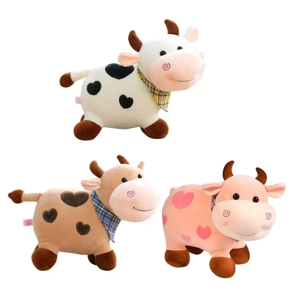 Cute Cartoon Home Decoration Cow Plush Toy Kids Toy Stuffed Animals Animal Plush Doll Smile Cow Stuffed Toy Cattle Plush Toy