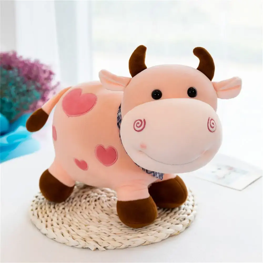 Cute Cartoon Home Decoration Cow Plush Toy Kids Toy Stuffed Animals Animal Plush Doll Smile Cow Stuffed Toy Cattle Plush Toy