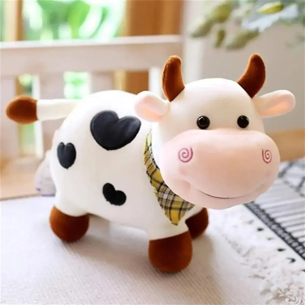 Cute Cartoon Home Decoration Cow Plush Toy Kids Toy Stuffed Animals Animal Plush Doll Smile Cow Stuffed Toy Cattle Plush Toy