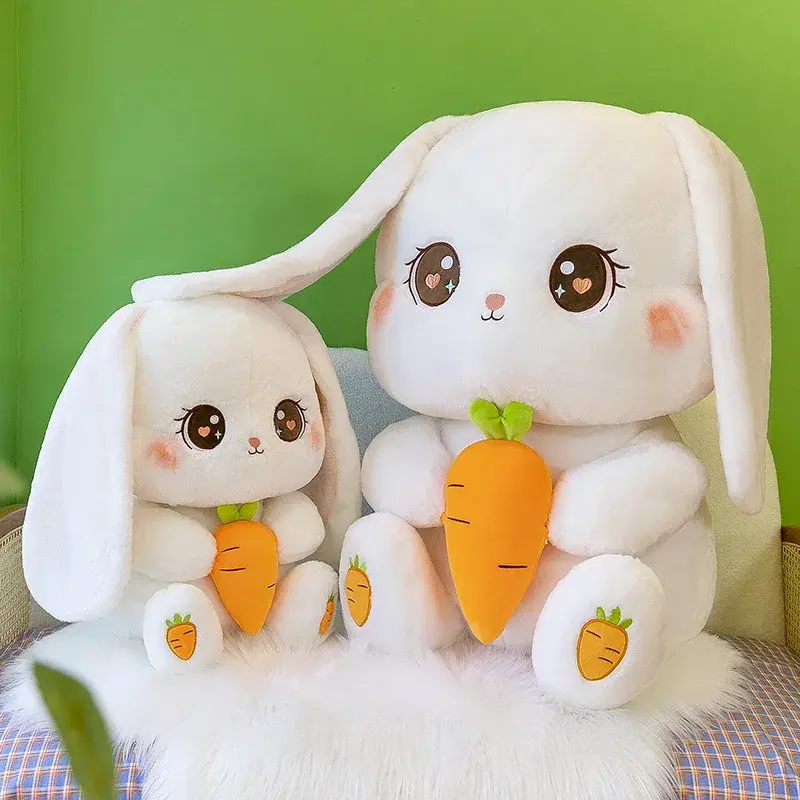 Radish Rabbit Doll Plush Toy Cute Doll Soft Stuffed Animal Sleeping Pillow Cushion Christmas Gifts for Kids and Girls