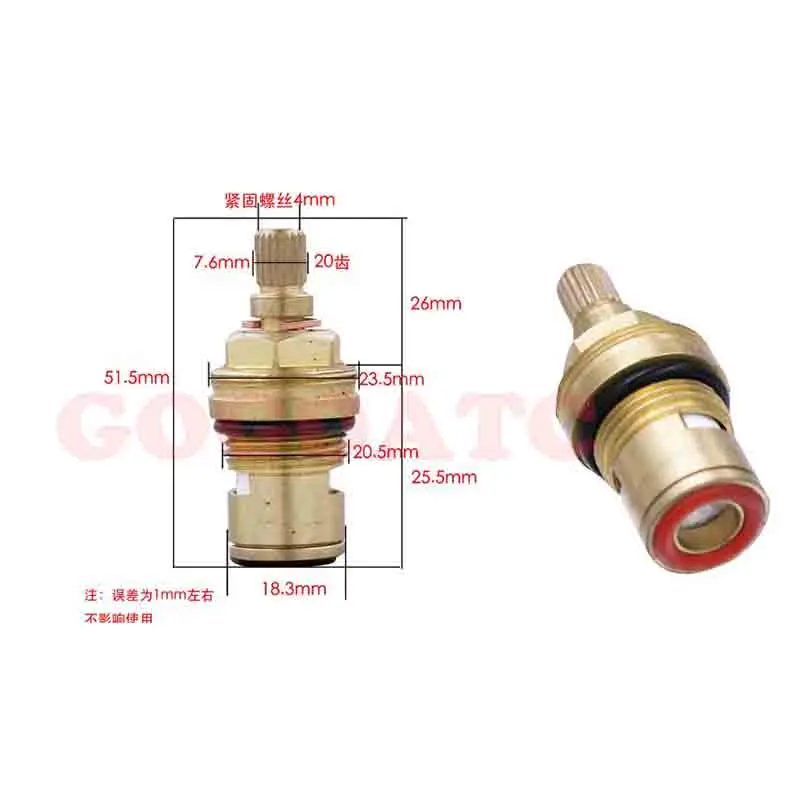 Faucet spool accessories customizable cartridge