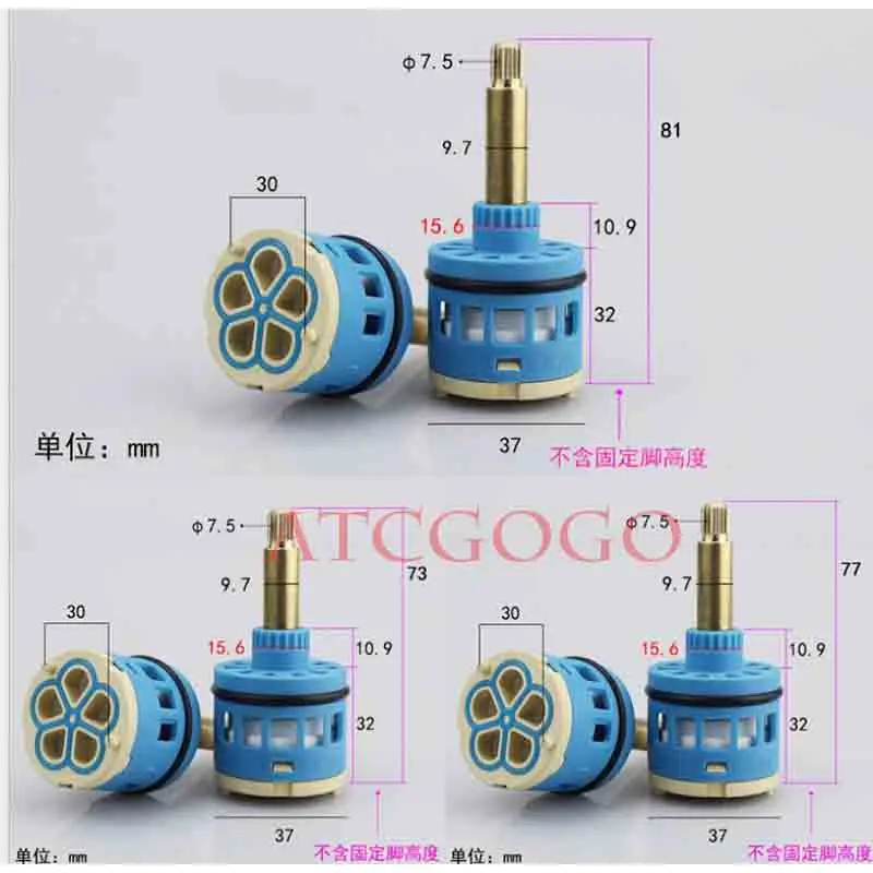 Faucet Column Ceramic Disc Cartridge Mixing Valve Mixer Shower Bar Tap Bath Mixing Valve Bathroom