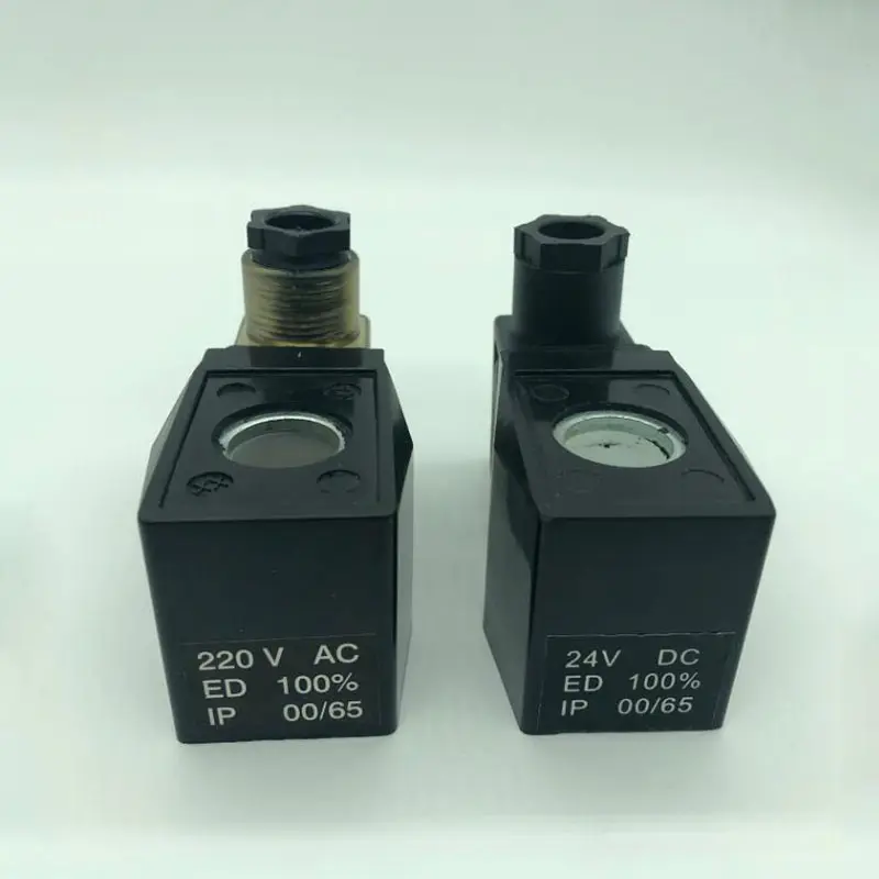 All copper square waterproof plastic coil water valve solenoid valve coil AB410 inner hole 16mm high 40mm