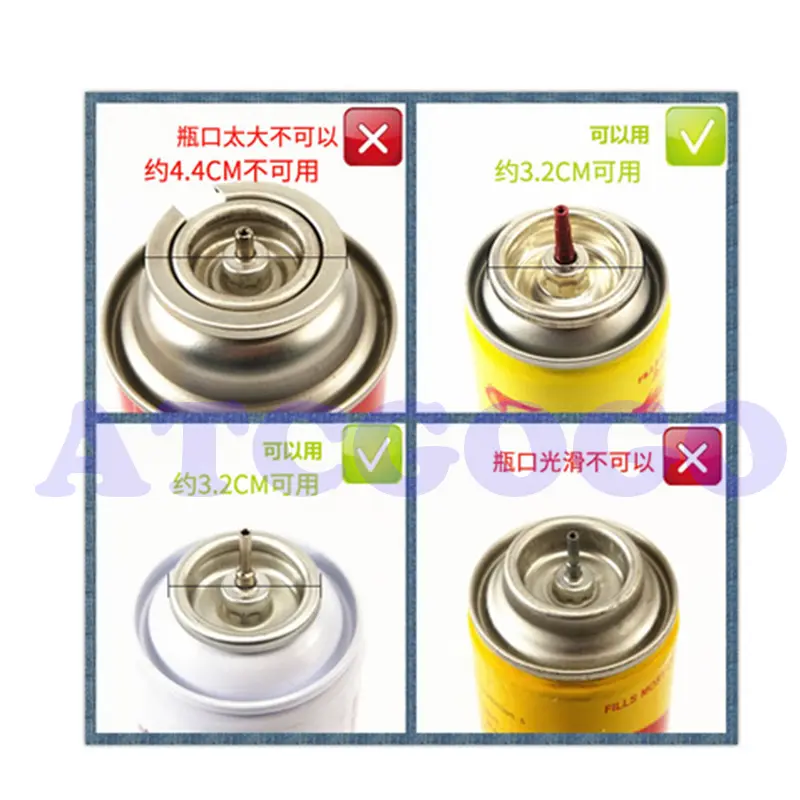 New 2L welding torch accessory butthane gas tank fast connection fire machine gas adjust