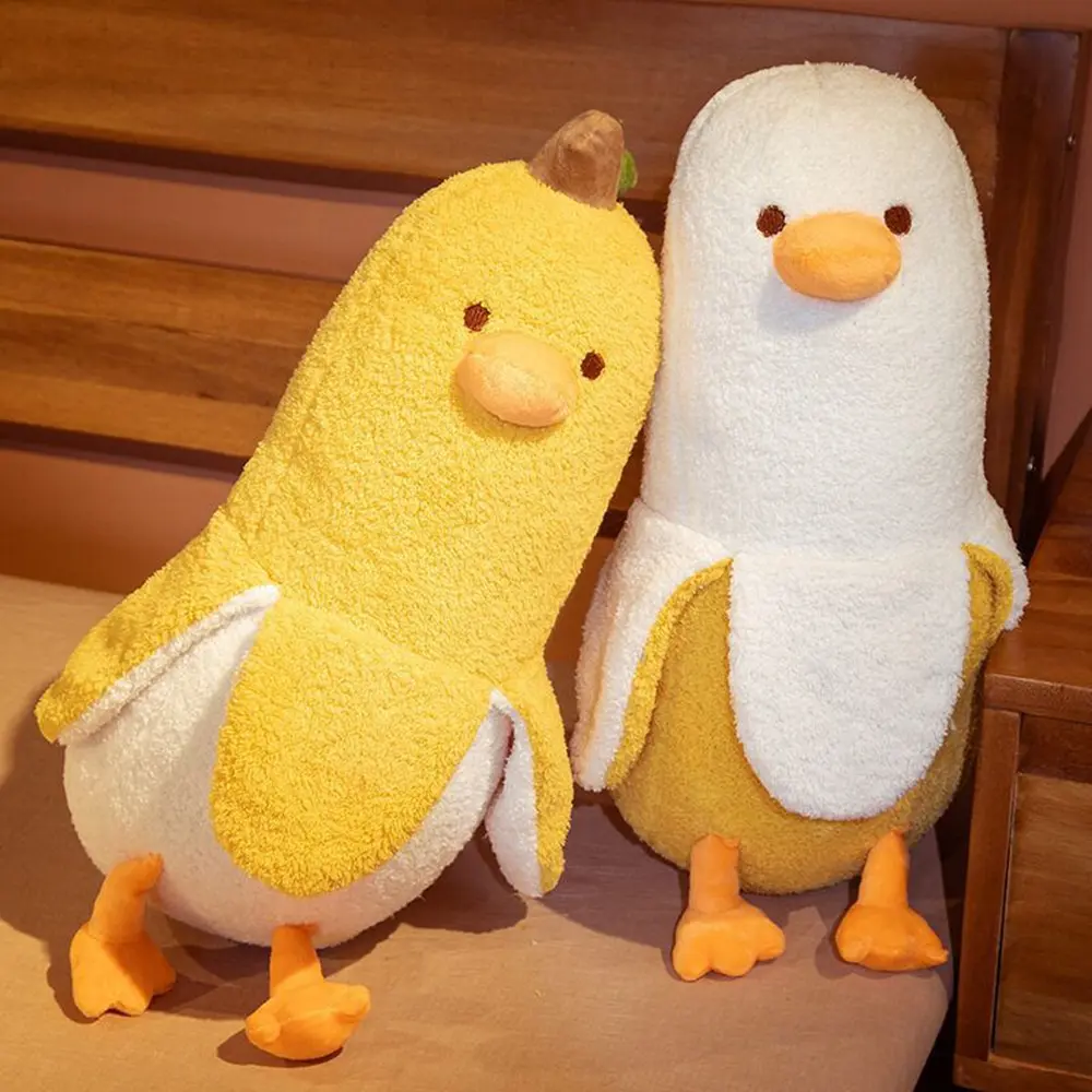 New Banana Duck Funny Plush Toy Large Leg Super Soft Sleeping Pillow Doll To Children's Birthday Christmas Gift