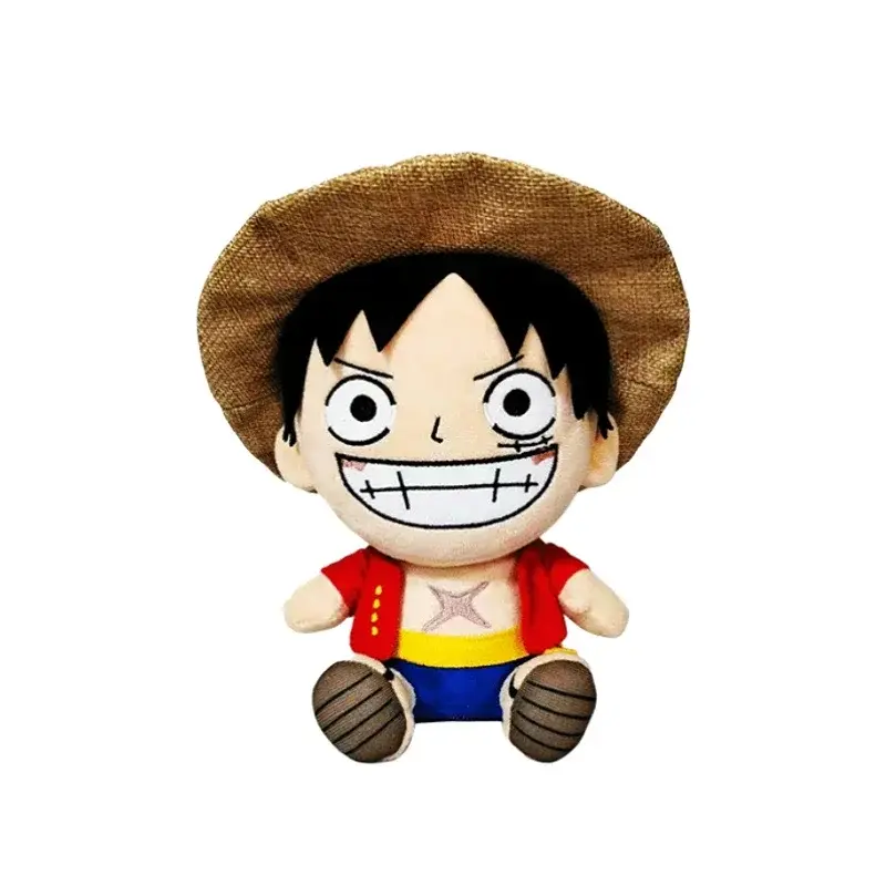 One Piece Plush Toys Monkey D Luffy Ace Law Soft Stuffed Dolls Tony Tony Chopper Cos Sanji Sabo Buggy Birthday Gift 8/12 inches