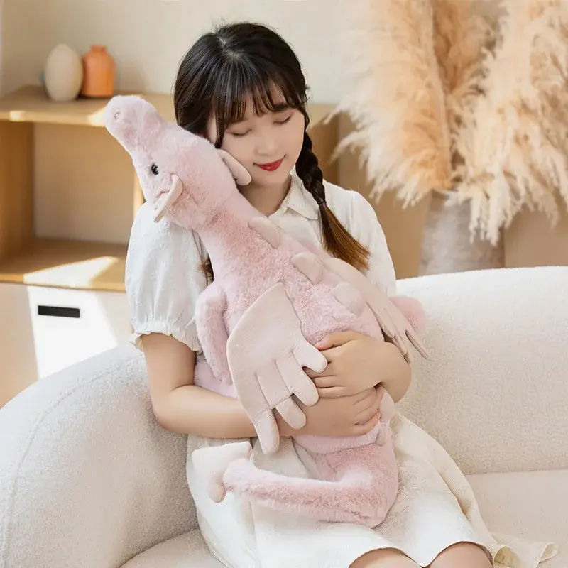 30-70cm Cartoon Hot Flying Dragon Plush Toy With Wings Blue Green White Pink Long Dragon Plush Toy Pillow Gift For Boy And Girl
