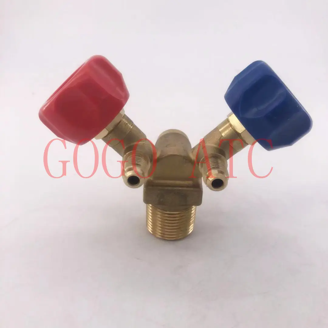 Special cylinder valve for recycling and filling/high and low pressure claw valve/explosion-proof refrigerant bottle mouth valve