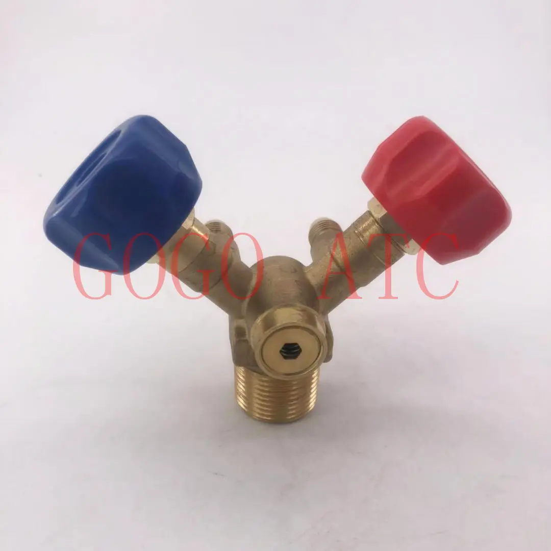 Special cylinder valve for recycling and filling/high and low pressure claw valve/explosion-proof refrigerant bottle mouth valve