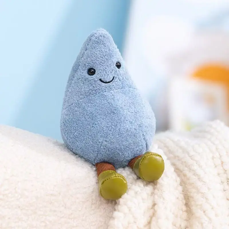 New Vampire Eggplant Raindrop Doll Simulation Filled Plush Toy Cartoon Anime Cute Children's Birthday Gift Fun Doll