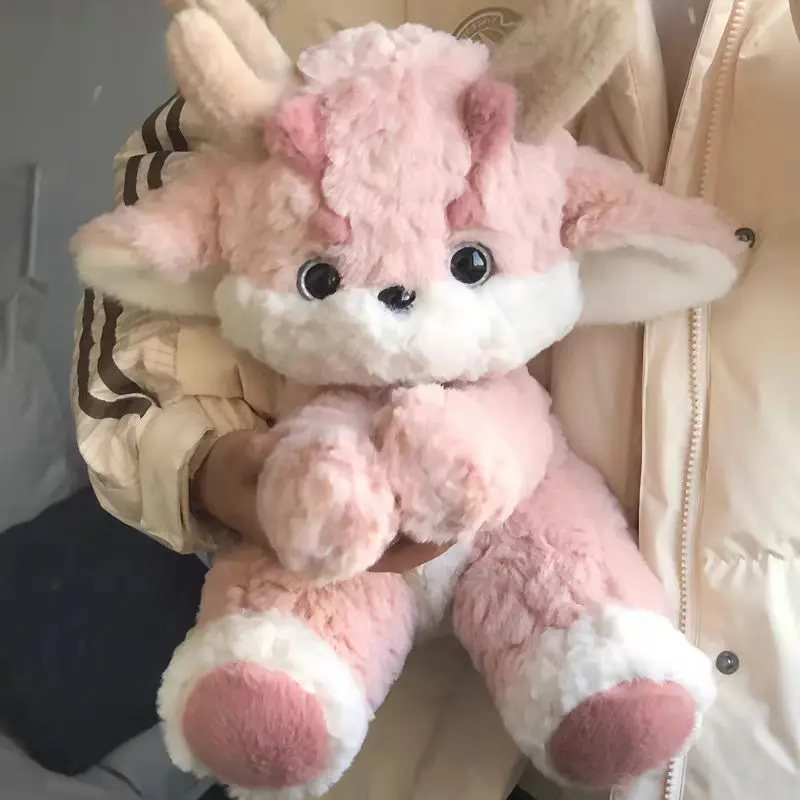 35cm Creative Cartoon Pink Dragon Doll Soft Stuffed Animals Plushie Couple Plush Toy Doll Doll for Girls and Boys Birthday Gifts