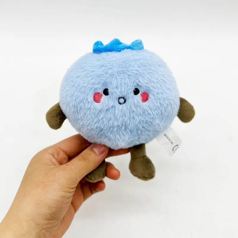 14cm Cute Blueberry Plush Toy Movie Stuffed Animal Fruit Series Plush Doll Cute Baby Sleeping Companion Room Decor Birthday Gift