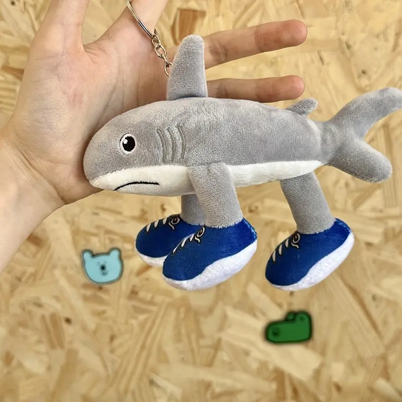 Brainrot Plush Toy Keychain Tung Sahur Cartoon Crocodilo Shimpanzini Decorative Doll Tralalero Tralala Figures Bananini Gift Toy