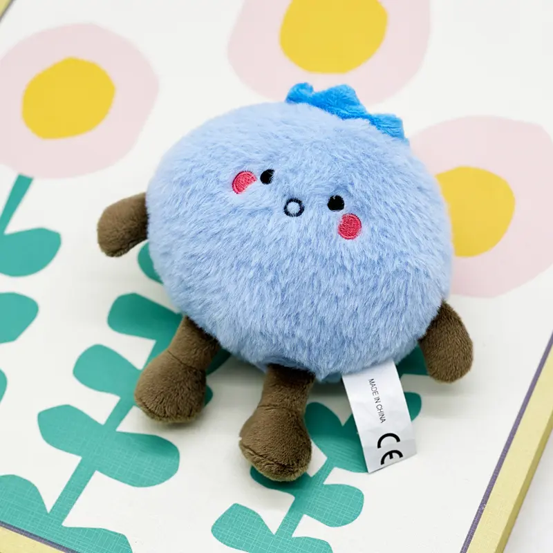 14cm Cute Blueberry Plush Toy Movie Stuffed Animal Fruit Series Plush Doll Cute Baby Sleeping Companion Room Decor Birthday Gift