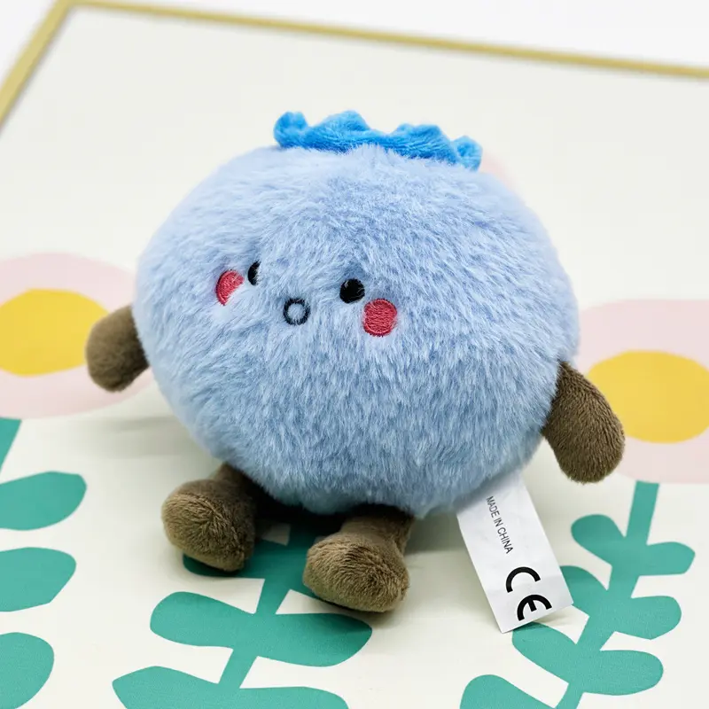 14cm Cute Blueberry Plush Toy Movie Stuffed Animal Fruit Series Plush Doll Cute Baby Sleeping Companion Room Decor Birthday Gift