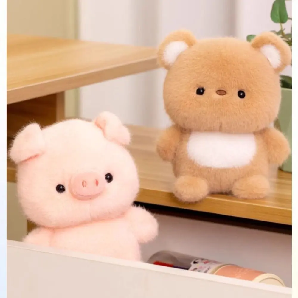 Cute Plush Companion Doll Anime Elephant Rabbit Bear Panda Cartoon Desk Companion Doll 16cm Soft Plush Toy Sleeping Gift