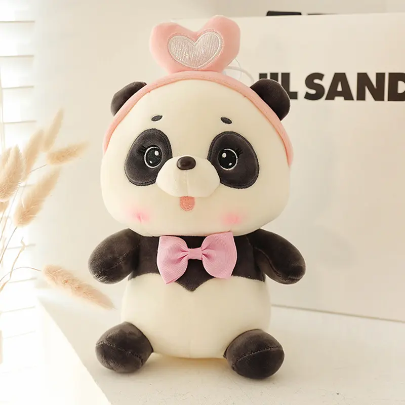 25cm Cute Baby Panda Plush Toys Lovely Soft Stuffed Cartoon Animals Dolls For Birthday Christmas Gift